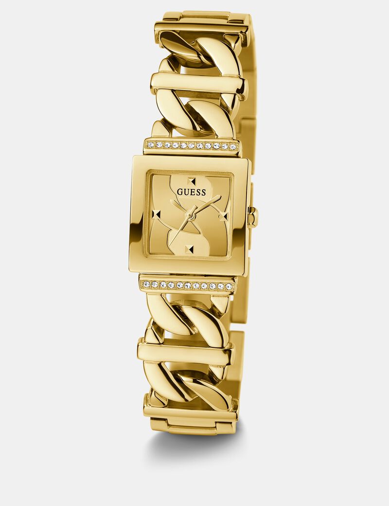 Analogue watch with chain detail