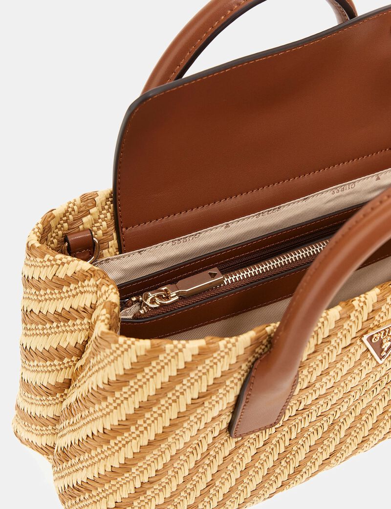 Simona raffia handbag