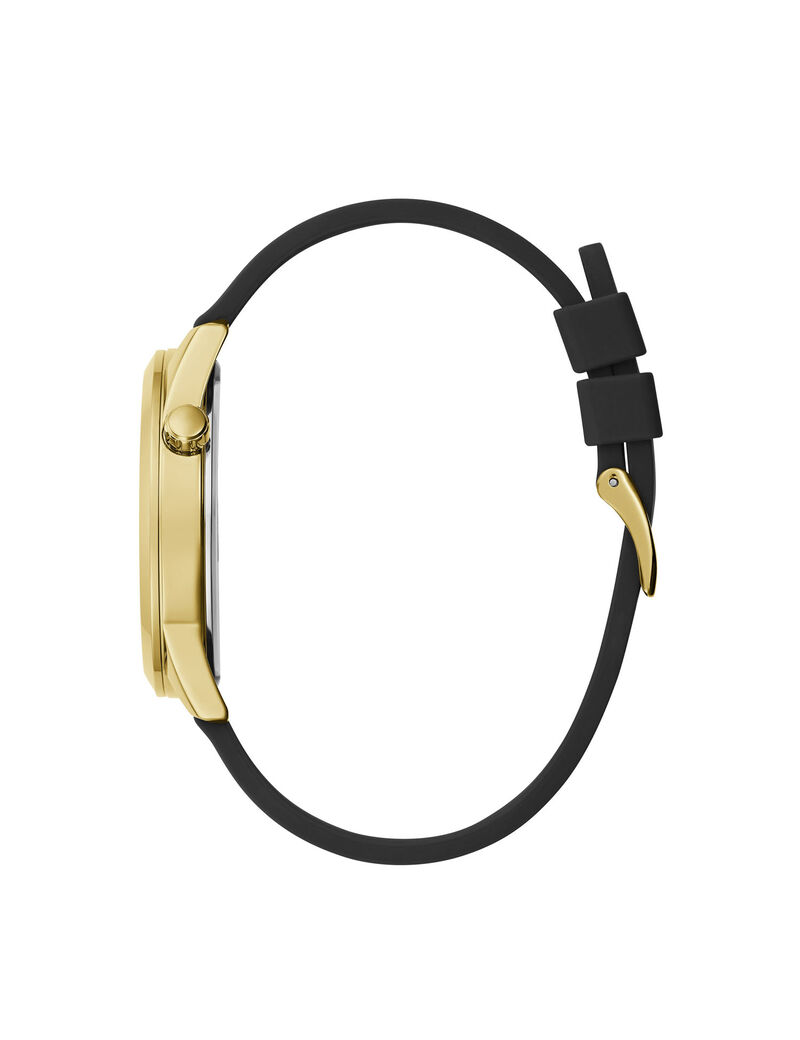 Gold And Black Analog Watch