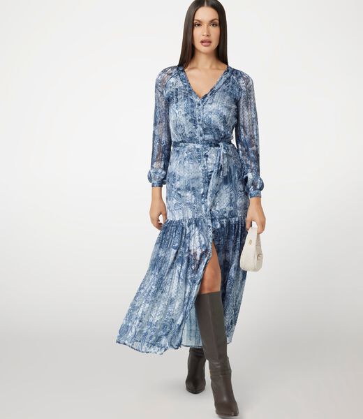 Long printed Georgette dress