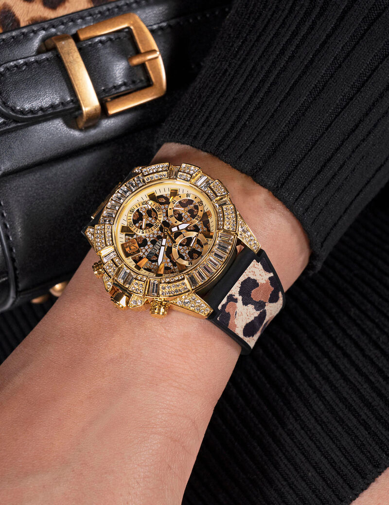 Crystal multi-function watch
