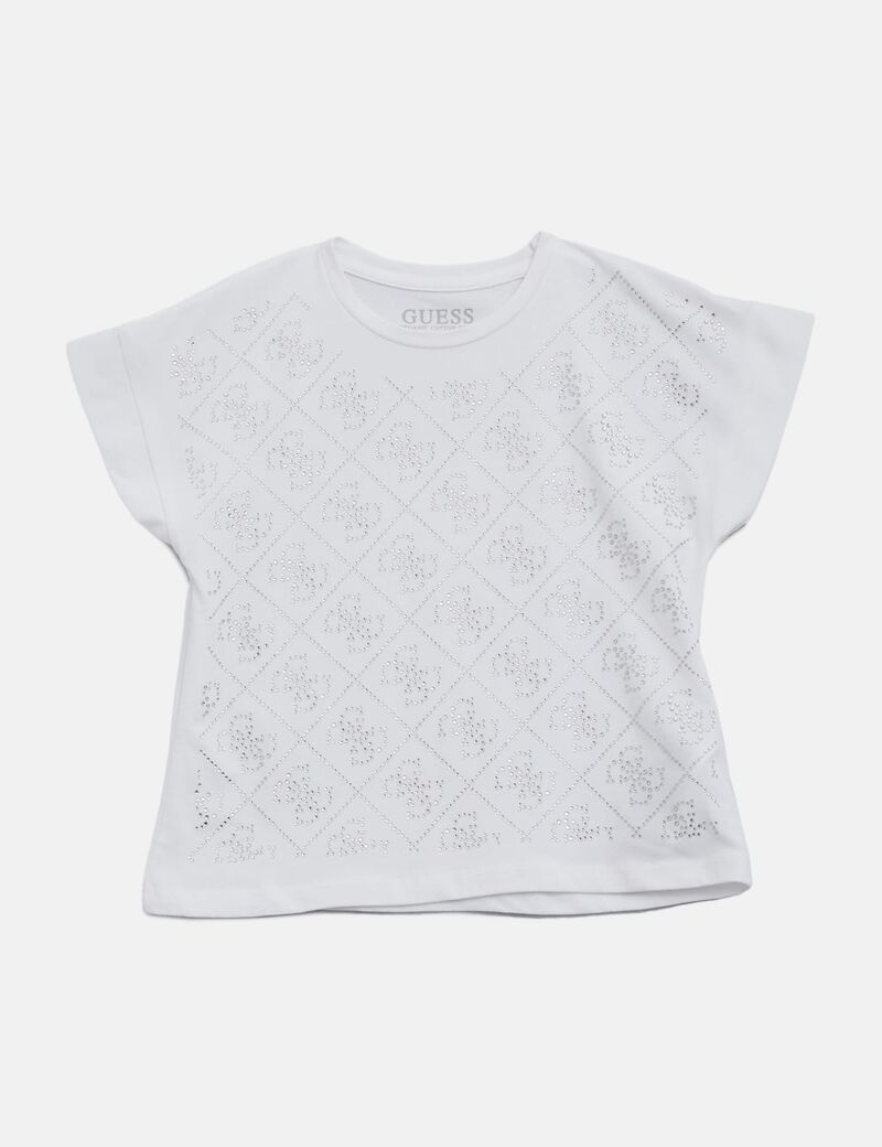 4G logo rhinestones t-shirt