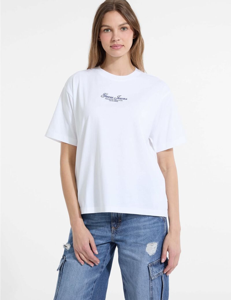 Oversized embroidered logo t-shirt