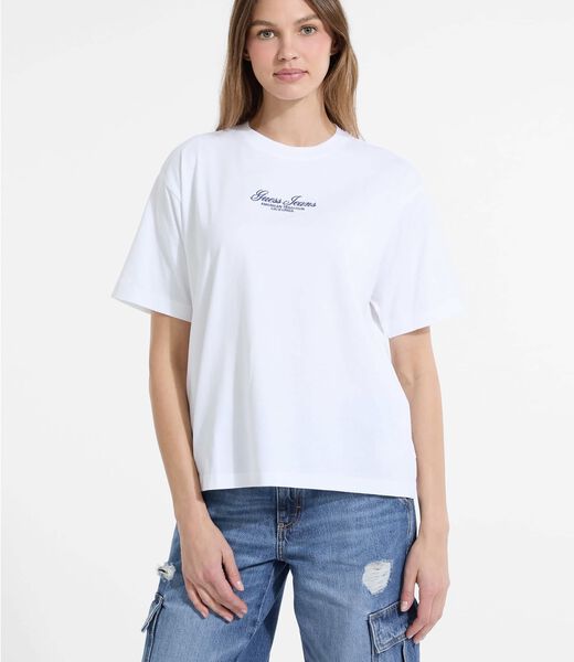 Oversized embroidered logo t-shirt