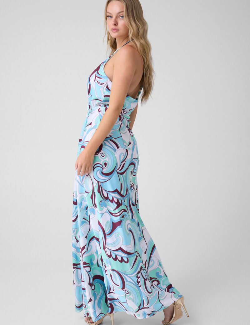 guess marciano printed maxi dress