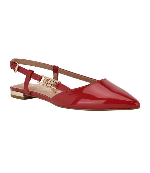 Leather slingback ballet flats