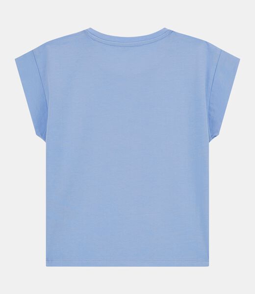 Rhinestones GJ logo stretch t-shirt