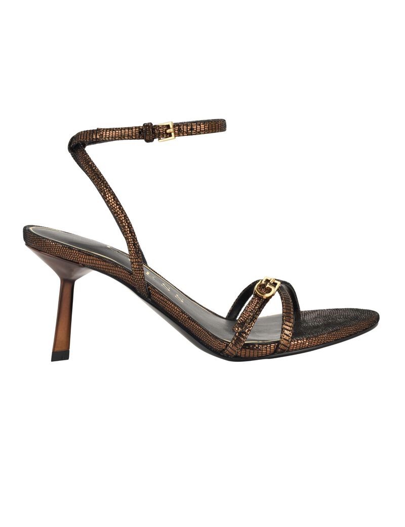 Strappy open toe G hardware dress sandal