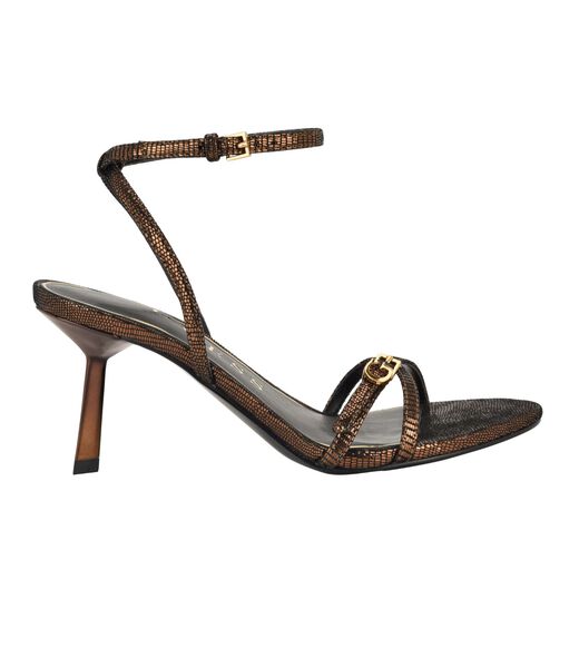 Strappy open toe G hardware dress sandal