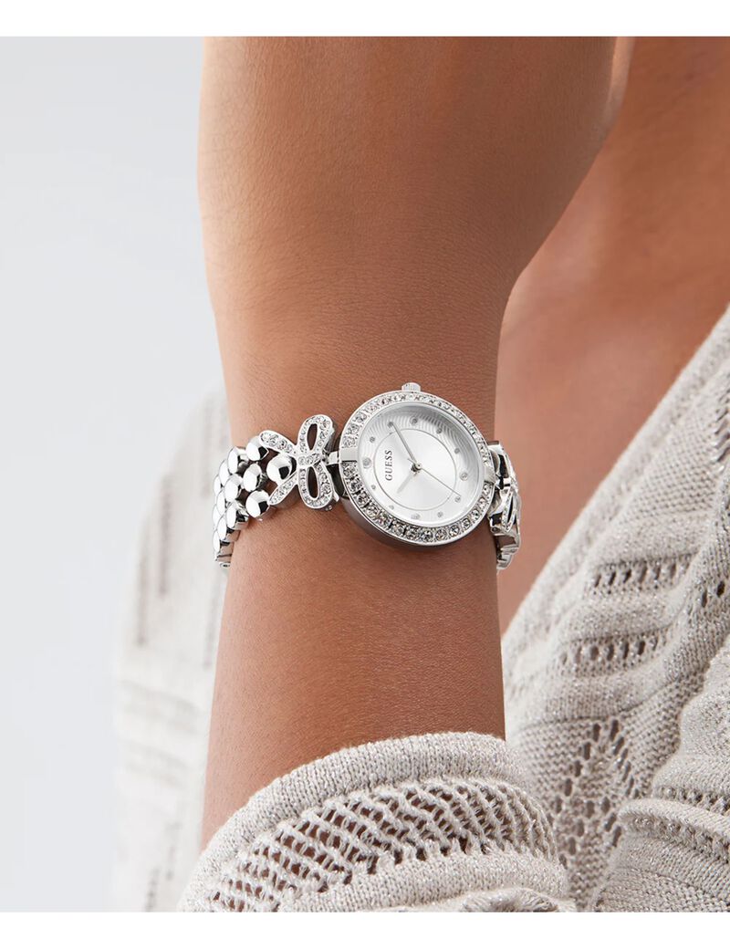 Ladies Silver Tone Analog Watch