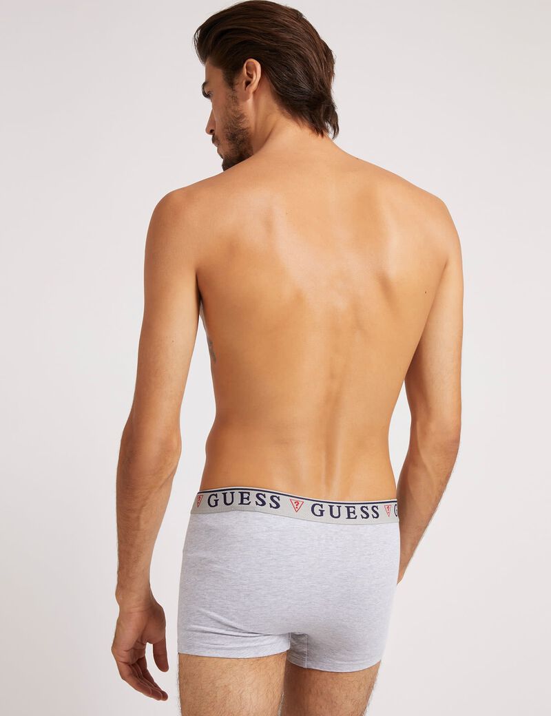 مجموعة من 3 بوكسرات بشريط مع شعار العلامة