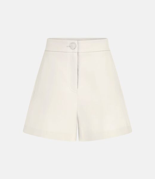 High rise satin shorts