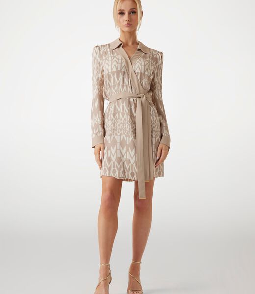 Marciano logo wrap dress