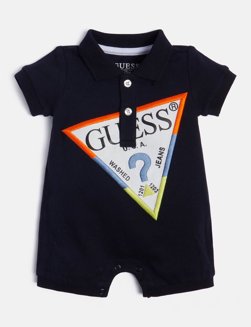 Front triangle logo romper
