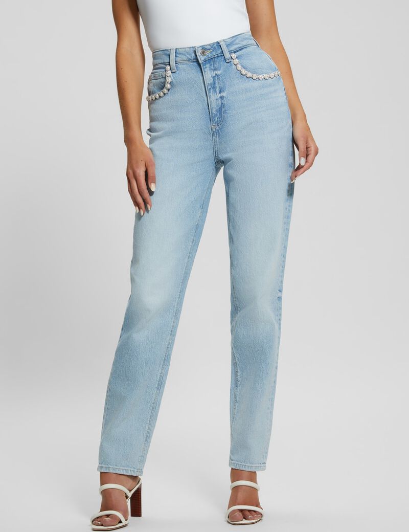 High rise mom denim pant