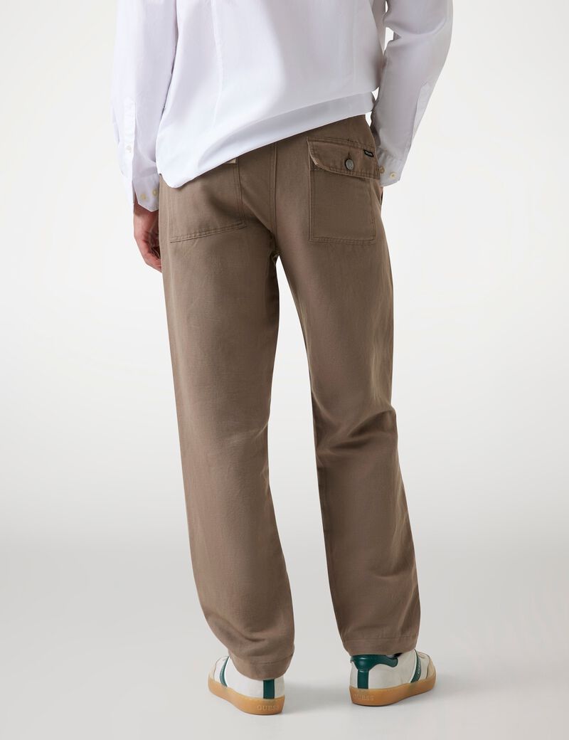 Linen blend relaxed pants