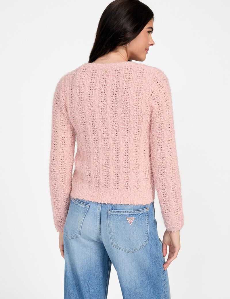 Open-knit cardigan