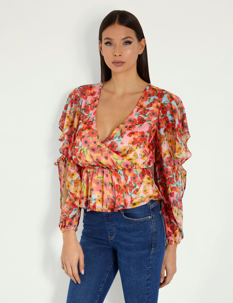 All over print blouse