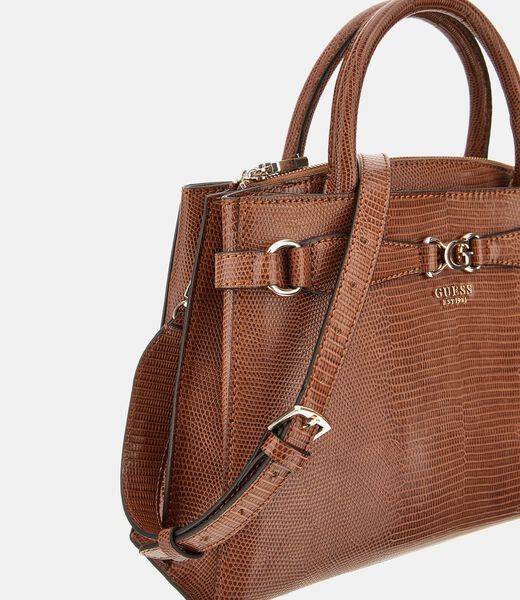 Arlena python-print handbag