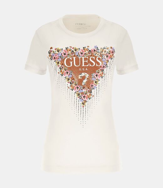 Flower logo stretch t-shirt