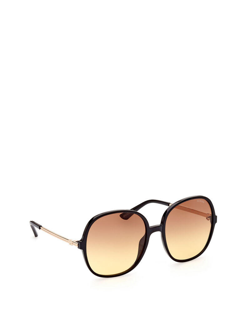 نظارة شمسية بعدسات مربعة كبيرة