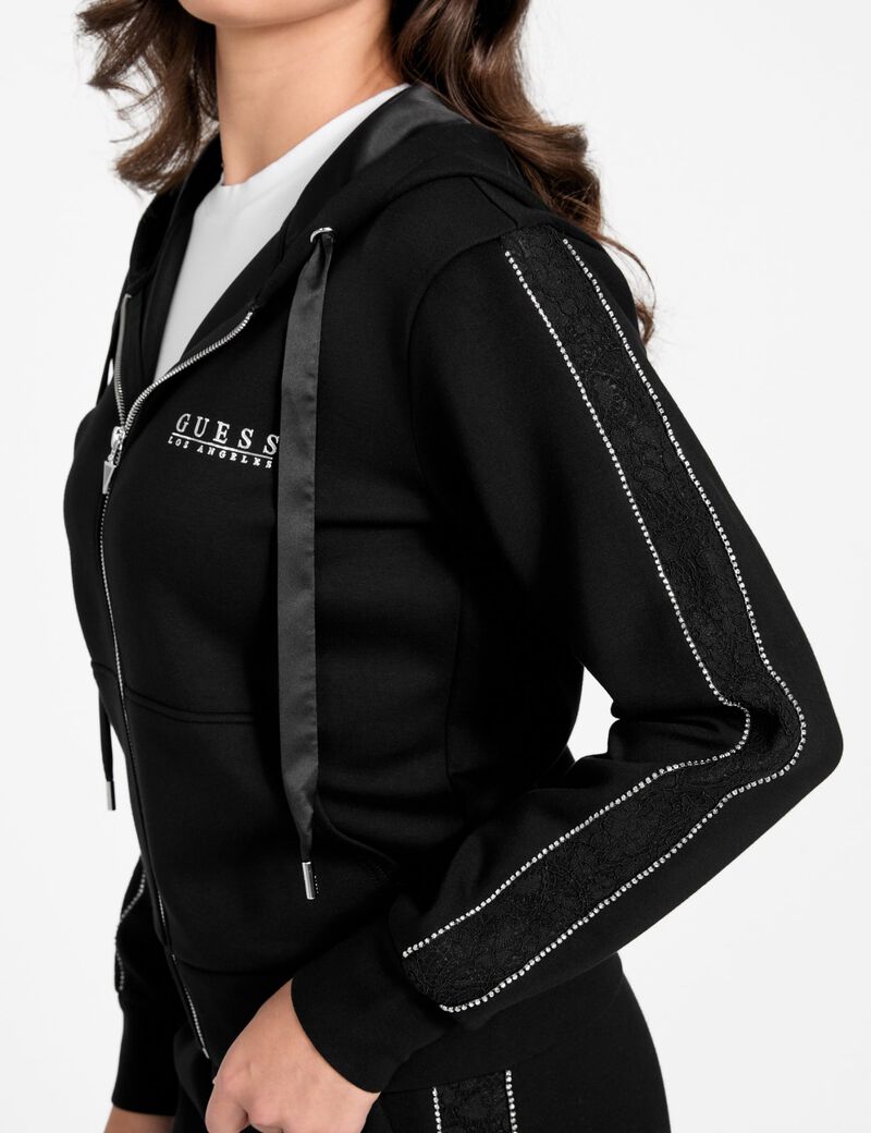 Scuba sweatshirt with hoodie