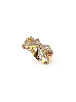 22Mm Bow Ring Yellow Gold