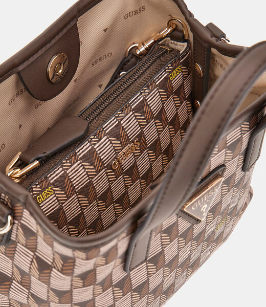 G Wave geometric-print mini handbag