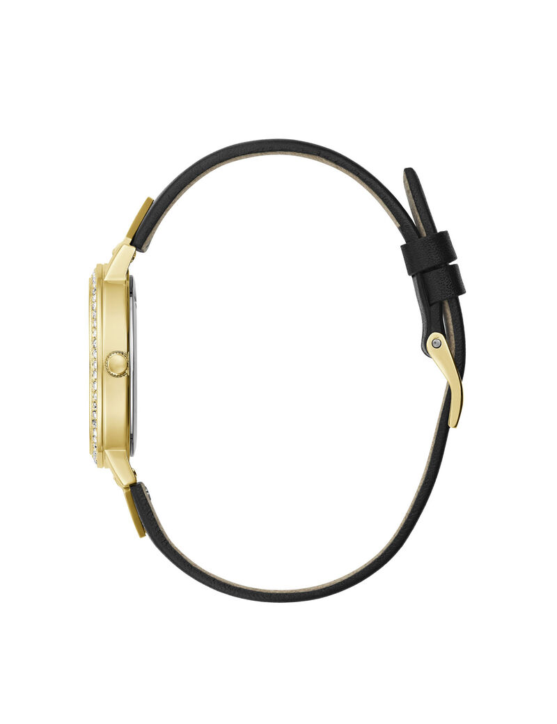 Gold And Black Analog Watch