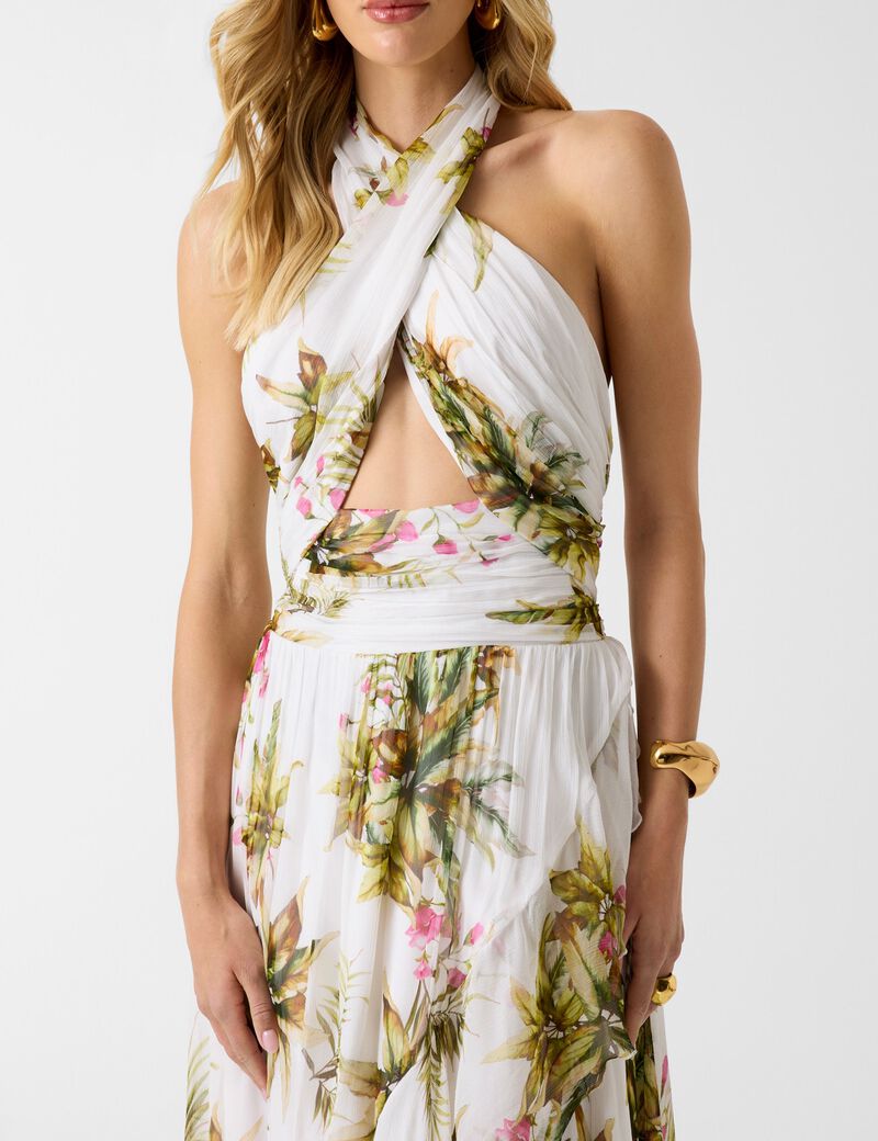 Marciano halter-neck maxi dress
