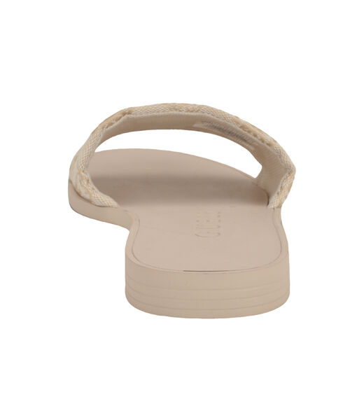 Elysone logo flat sandals