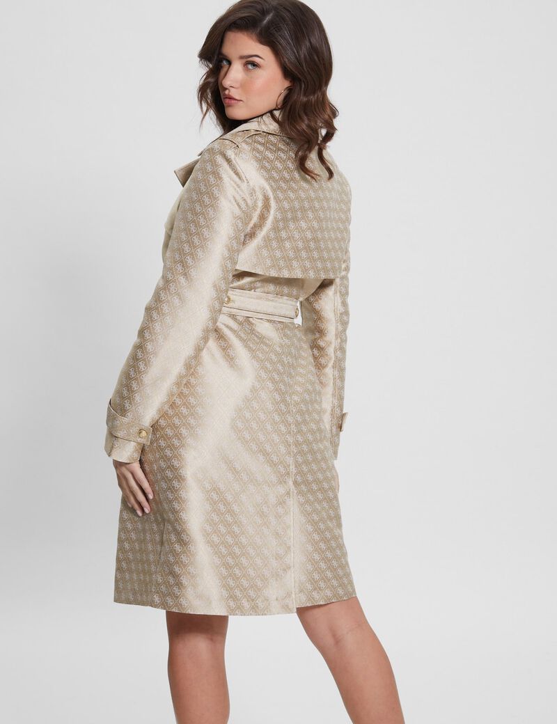 4G Logo Jacquard Trench Coat
