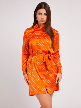 Dots Print Chemisier Dress