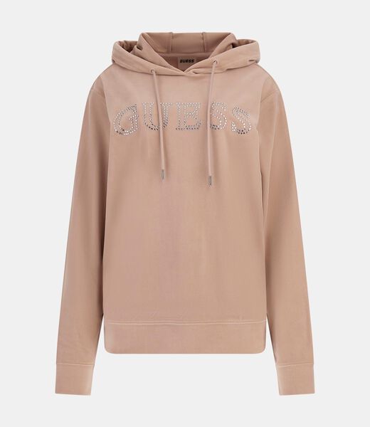 Rhinestones front logo sweatshirt