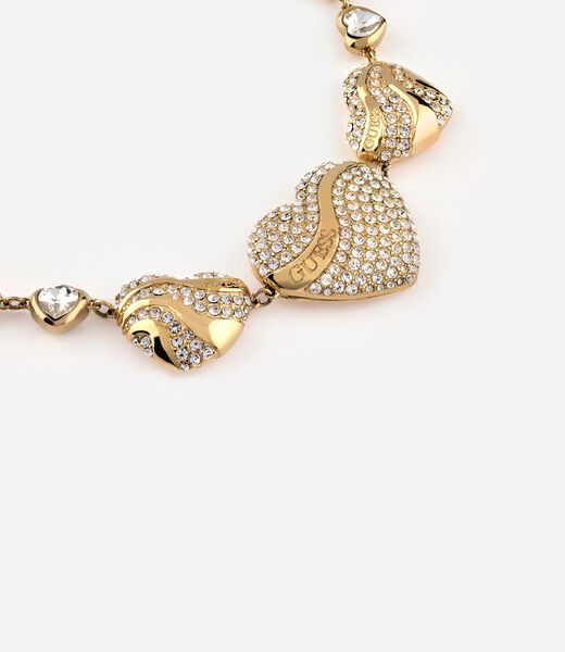 Multi Crystal Hearts Bracelet