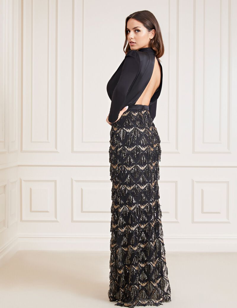 Marciano Sequins Long Dress