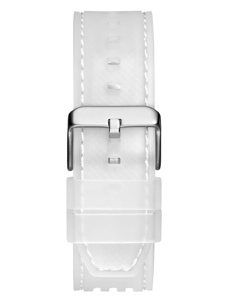 Clear Quartz Analog Silicone Watch