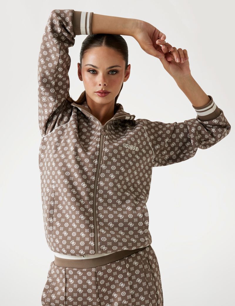 Full zip scuba sweatshirt&nbsp;