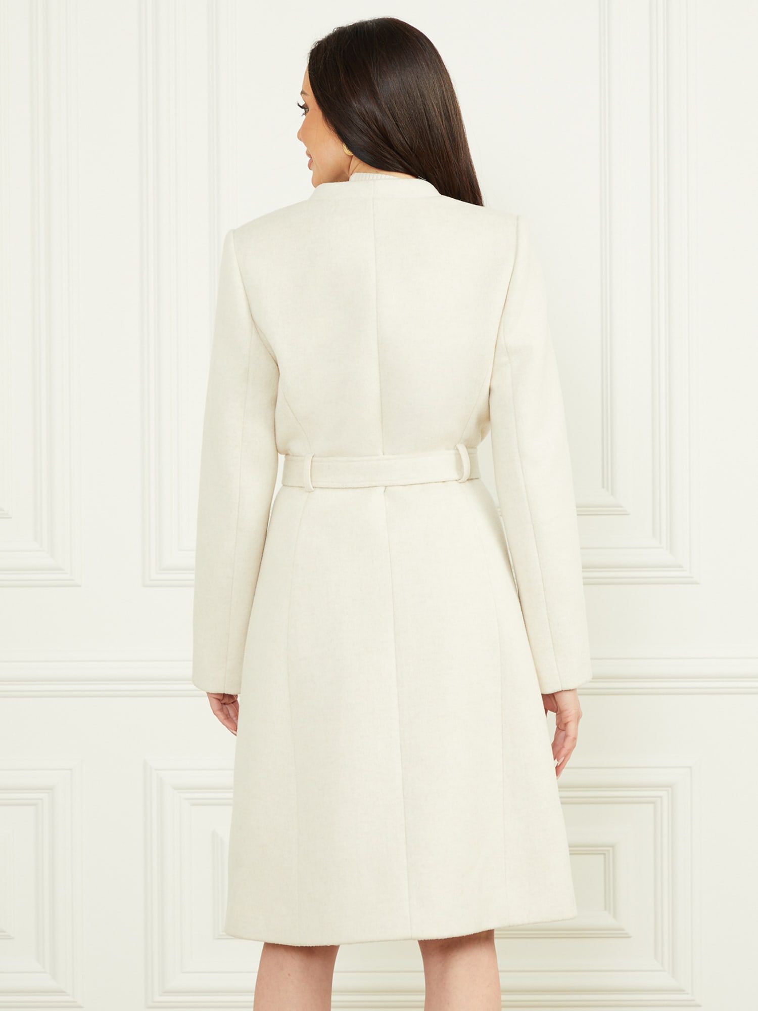 Guess fit and flare wool coat best sale