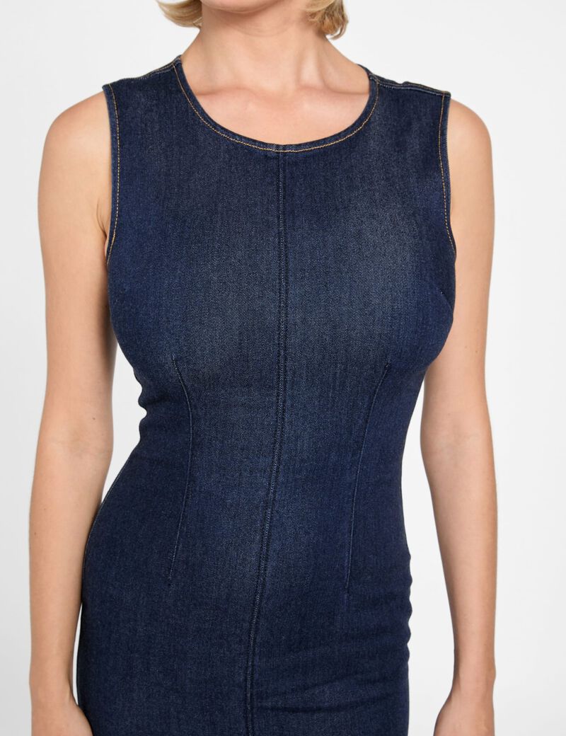 Lyocell blend midi dress