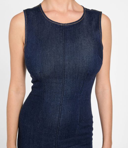 guess lyocell blend midi dress