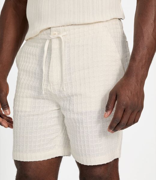 Checked texture shorts