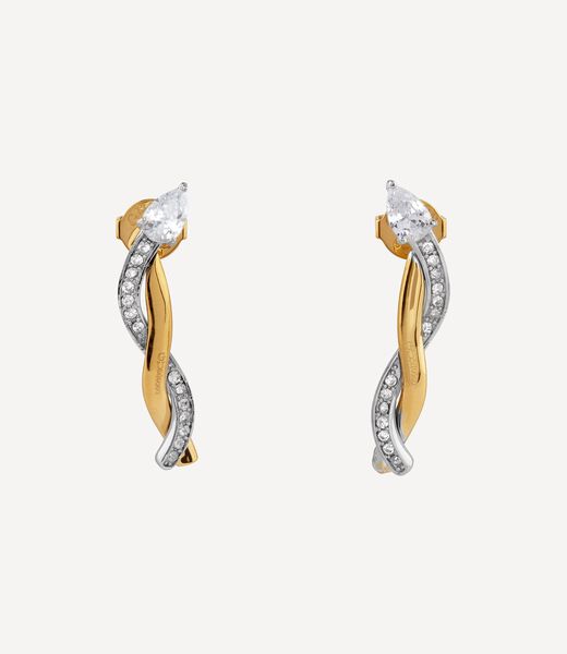 30mm twist pendant earrings