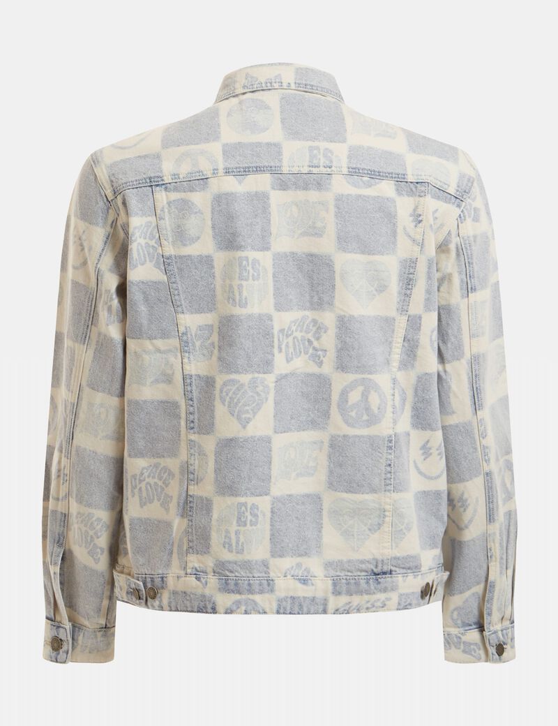 J Balvin All Over Print Denim Jacket