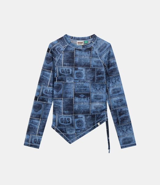 All over print mesh top