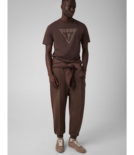 guess triangle logo t shirt