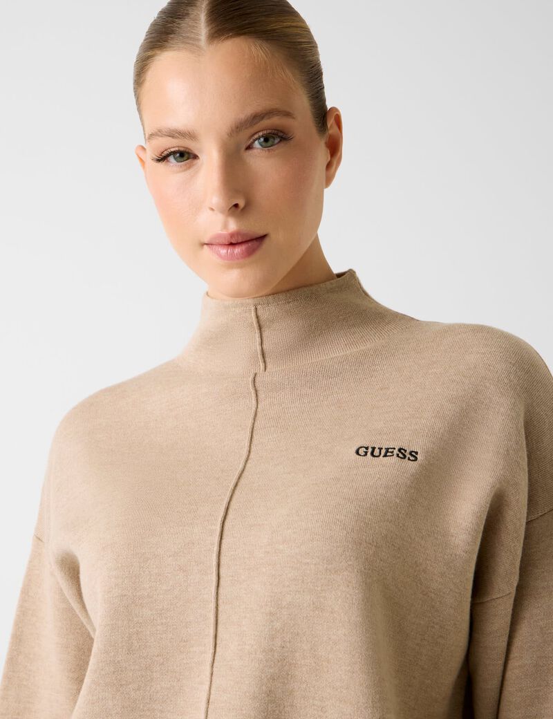 High neck sweatshirt