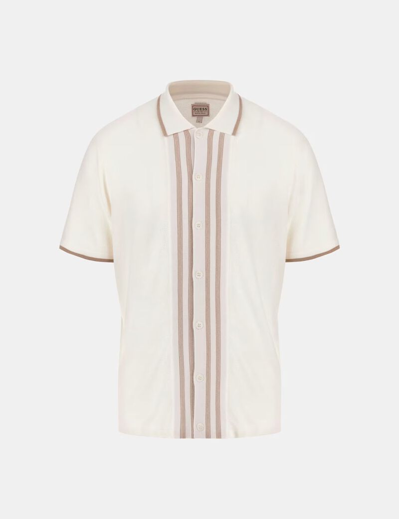 سترة بولو بأزرار أمامية