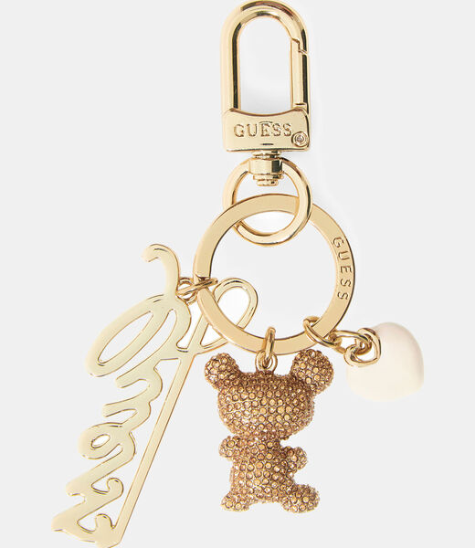 جيس logo script teddy keychain