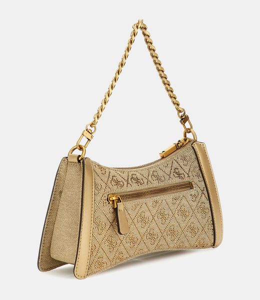 Dili 4G logo rhinestone shoulder bag